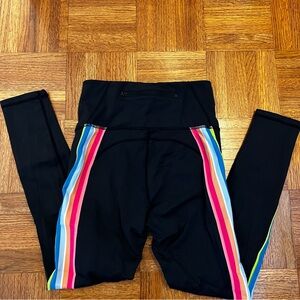 🦄IVL Collective Black with Rainbow Stripe Legging